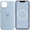 Чехол Silicone case (AAA) full with Magsafe and Animation для Apple iPhone 14 (6.1) - Голубой / Sky