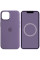 Чехол Silicone case (AAA) full with Magsafe and Animation для Apple iPhone 14 (6.1) - Фиолетовый / Iris - фото