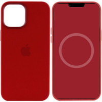 Чохол Silicone case (AAA) full with Magsafe and Animation для Apple iPhone 15 (6.1) - Червоний / Guava