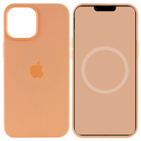 Чохол Silicone case (AAA) full with Magsafe and Animation для Apple iPhone 15 (6.1) - Помаранчевий / Orange Sorbet