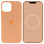 Чехол Silicone case (AAA) full with Magsafe and Animation для Apple iPhone 15 (6.1) - Оранжевый / Orange Sorbet