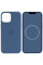 Чехол Silicone case (AAA) full with Magsafe and Animation для Apple iPhone 15 (6.1) - Синий / Winter blue - фото