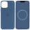 Чехол Silicone case (AAA) full with Magsafe and Animation для Apple iPhone 15 (6.1) - Синий / Winter blue