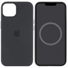 Чохол Silicone case (AAA) full with Magsafe and Animation для Apple iPhone 15 (6.1) - Чорний / Black