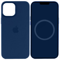 Чохол Silicone case (AAA) full with Magsafe and Animation для Apple iPhone 15 (6.1) - Синій / Storm Blue