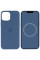 Чехол Silicone case (AAA) full with Magsafe and Animation для Apple iPhone 15 Pro (6.1) - Синий / Winter blue - фото