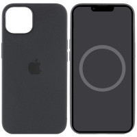 Чехол Silicone case (AAA) full with Magsafe and Animation для Apple iPhone 15 Pro (6.1) - Черный / Black