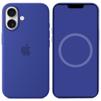 Чехол Silicone case (AAA) full with Magsafe and Animation для Apple iPhone 16 (6.1) - Ultramarine