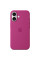 Чехол Silicone case (AAA) full with Magsafe and Animation для Apple iPhone 16 (6.1) - Fuchsia - фото