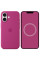 Чехол Silicone case (AAA) full with Magsafe and Animation для Apple iPhone 16 (6.1) - Fuchsia - фото