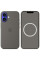 Чохол Silicone case (AAA) full with Magsafe and Animation для Apple iPhone 16 (6.1) - Stone Grey - фото