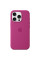 Чехол Silicone case (AAA) full with Magsafe and Animation для Apple iPhone 16 Pro (6.3) - Fuchsia - фото