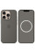 Чохол Silicone case (AAA) full with Magsafe and Animation для Apple iPhone 16 Pro (6.3) - Stone Grey - фото