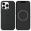 Чехол Silicone case (AAA) full with Magsafe and Animation для Apple iPhone 16 Pro Max (6.9) - Black