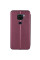 Шкіряний чохол-книжка Classy для Xiaomi Redmi Note 9 / Redmi 10X - Бордовий - фото