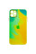 Чохол TPU+Glass Impasto abstract для Apple iPhone 11 Pro Max (6.5) - Yellow green - фото