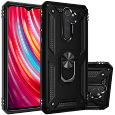 Ударостійкий чохол Serge Ring for Magnet для Xiaomi Redmi Note 8 Pro - Чорний