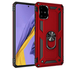 Ударопрочный чехол Serge Ring for Magnet для Samsung Galaxy A51 - Красный