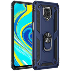 Ударостійкий чохол Serge Ring for Magnet для Xiaomi Redmi Note 9s/Note 9 Pro/Note 9 Pro Max - Темно-синій