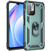 Ударостійкий чохол Serge Ring for Magnet для Xiaomi Redmi Note 10 5G / Poco M3 Pro - Зелений