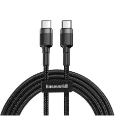 Дата кабель Baseus Cafule Type-C to Type-C PD2.0 60W (2m) (CATKLF-H) - Черный / Серый