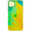 Чохол TPU+Glass Impasto abstract для Apple iPhone 11 Pro (5.8) - Yellow green