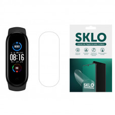 Защитная гидрогелевая пленка SKLO (экран) 4шт. для Xiaomi Mi Band 7 - Матовый