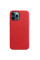 Кожаный чехол Leather Case (AAA) with MagSafe and Animation для Apple iPhone 12 Pro / 12 (6.1) - Red - фото