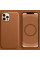 Шкіряний чохол Leather Case (AAA) with MagSafe and Animation для Apple iPhone 12 Pro / 12 (6.1) - Saddle Brown