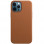 Кожаный чехол Leather Case (AAA) with MagSafe and Animation для Apple iPhone 12 Pro / 12 (6.1) - Saddle Brown