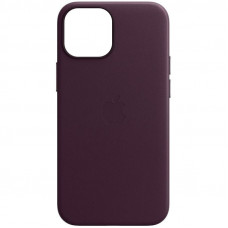 Кожаный чехол Leather Case (AAA) with MagSafe and Animation для Apple iPhone 13 Pro Max (6.7) - Dark Cherry