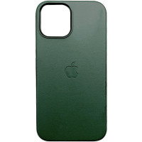Кожаный чехол Leather Case (AAA) with MagSafe and Animation для Apple iPhone 13 Pro Max (6.7) - Sequoia Green