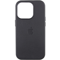 Шкіряний чохол Leather Case (AAA) with MagSafe and Animation для Apple iPhone 13 Pro (6.1) - Midnight