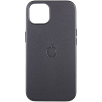 Кожаный чехол Leather Case (AAA) with MagSafe and Animation для Apple iPhone 13 (6.1) - Midnight