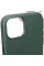 Шкіряний чохол Leather Case (AAA) with MagSafe and Animation для Apple iPhone 13 (6.1) - Sequoia Green - фото