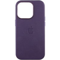 Шкіряний чохол Leather Case (AAA) with MagSafe and Animation для Apple iPhone 14 Pro (6.1) - Deep Violet