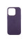 Шкіряний чохол Leather Case (AAA) with MagSafe and Animation для Apple iPhone 14 Pro (6.1) - Deep Violet