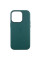 Шкіряний чохол Leather Case (AAA) with MagSafe and Animation для Apple iPhone 14 Pro (6.1) - Forest Green