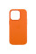 Шкіряний чохол Leather Case (AAA) with MagSafe and Animation для Apple iPhone 14 Pro (6.1) - Orange