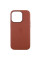 Кожаный чехол Leather Case (AAA) with MagSafe and Animation для Apple iPhone 14 Pro (6.1) - Umber