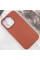 Кожаный чехол Leather Case (AAA) with MagSafe and Animation для Apple iPhone 14 Pro (6.1) - Umber