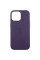 Шкіряний чохол Leather Case (AAA) with MagSafe and Animation для Apple iPhone 14 (6.1) - Deep Violet - фото