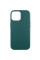 Шкіряний чохол Leather Case (AAA) with MagSafe and Animation для Apple iPhone 14 (6.1) - Forest Green - фото