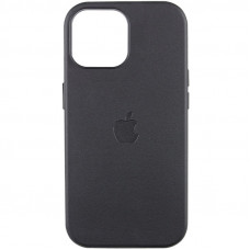 Шкіряний чохол Leather Case (AAA) with MagSafe and Animation для Apple iPhone 14 (6.1) - Midnight