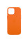 Шкіряний чохол Leather Case (AAA) with MagSafe and Animation для Apple iPhone 14 (6.1) - Orange - фото