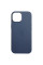 Кожаный чехол Leather Case (AAA) with MagSafe and Animation для Apple iPhone 15 (6.1) - Blue