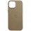 Кожаный чехол Leather Case (AAA) with MagSafe and Animation для Apple iPhone 15 (6.1) - Light Brown