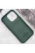 Кожаный чехол Leather Case (AAA) with MagSafe and Animation для Apple iPhone 15 Pro (6.1) - Green - фото