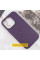 Кожаный чехол Leather Case (AAA) with MagSafe and Animation для Apple iPhone 16 (6.1) - Dark Purple - фото