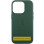 Кожаный чехол Leather Case (AAA) with MagSafe and Animation для Apple iPhone 16 (6.1) - Green